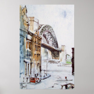 Tyne Bridge von Dean Street Print Poster