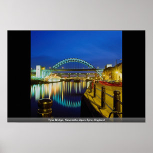 Tyne-Brücke, Newcastle upon Tyne, England Poster