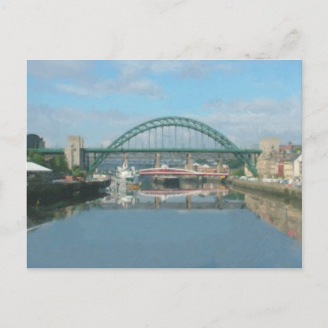 Tyne-Brücke (Tageslicht) Postkarte (Vorderseite)