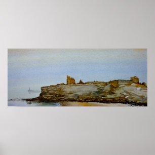 Tynemouth Castle and Priory, Tynemouth Print Poster