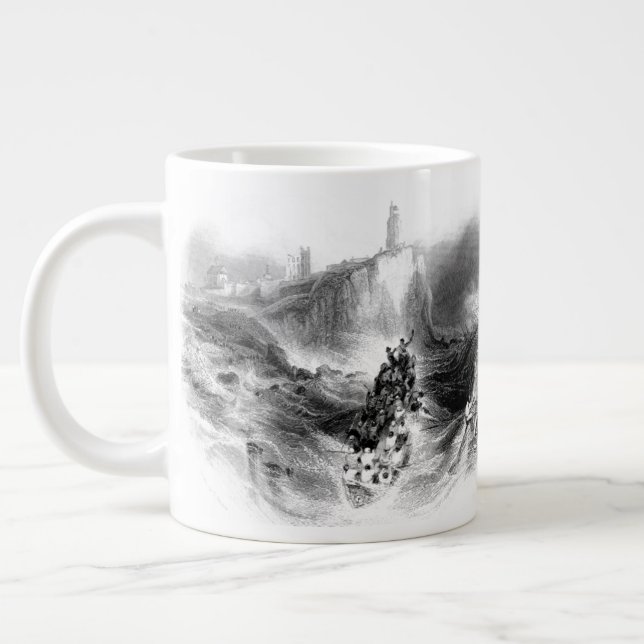 Tynemouth Lighthouse and Harbour Jumbo-Tasse (Links)