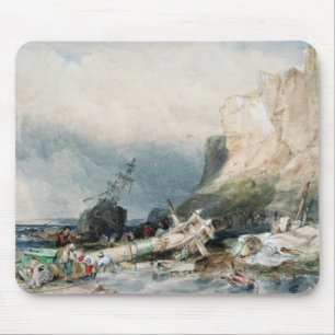 Tynemouth Schloss, Tyne und Abnutzung, mit Wrack Mousepad