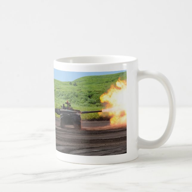 Typ 10 Tank und M1A1 Tank mit Maulkorbblitz Kaffeetasse (Rechts)