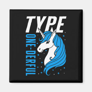 Typ 1 Derful Unicorn T1d Girls Diabetes Awarene Magnet