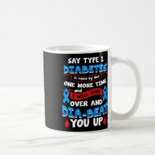 Typ 1 Diabetes-Bewusstsein 1 Kaffeetasse