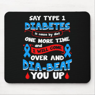 Typ 1 Diabetes-Bewusstsein 1 Mousepad