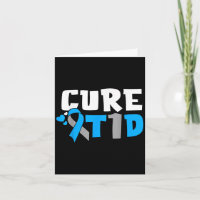 Typ-1-Diabetes-Bewusstsein Blaues Band