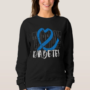 Typ 1 Diabetes-Bewusstsein Diabetes-Kämpfer Sweatshirt