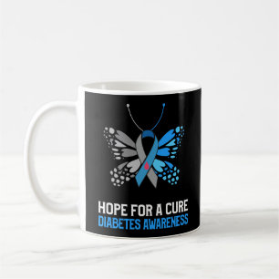 Typ 1 Diabetes-Bewusstsein Hoffnung auf eine heile Kaffeetasse