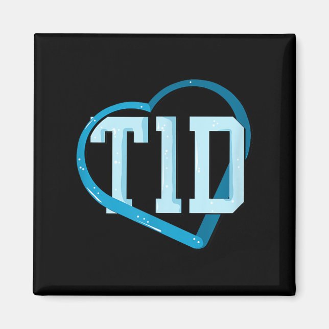 Typ-1-Diabetes-Bewusstsein Magnet (Vorne)