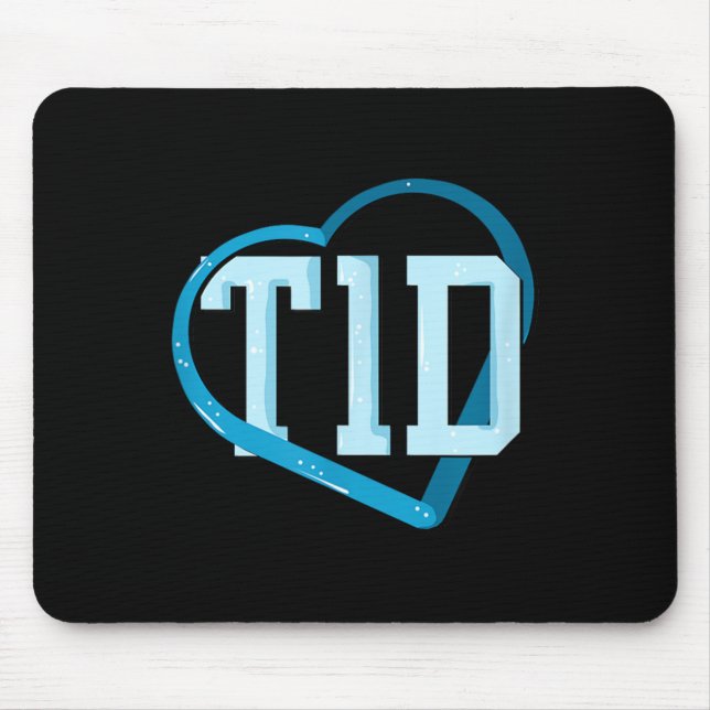 Typ-1-Diabetes-Bewusstsein Mousepad (Vorne)