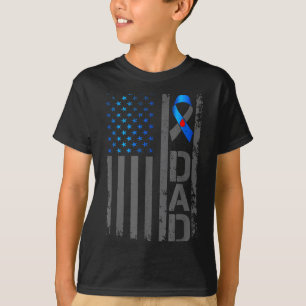 Typ-1-Diabetes-Bewusstsein T1d Vater Von Krieger T T-Shirt