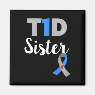Typ-1-Diabetes-Bewusstsein Unterstützende Schweste Magnet