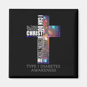 Typ 1 Diabetes-Bewusstsein - Weihnachtsgeschenk Magnet