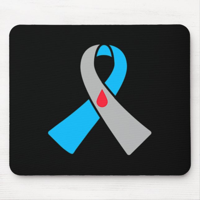 Typ-1-Diabetes-Bewusstseins-Schleife Bydge  Mousepad (Vorne)