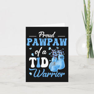 Typ-1 Diabetes-Bewusstseinsbildung Proud Pawpaw A Karte