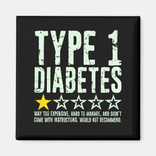 Typ-1-Diabetes Ein-Sterne-Bewertung, T1d Bewusstse Magnet