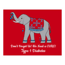 Typ 1 Diabetes Elefant of Awareness and Hope