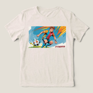 Typ 1 Diabetes - Fußball-Jugend Tri-Blend Shirt