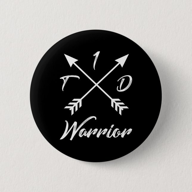 Typ-1-Diabetes-Geschenke Frauen Mädchen Kinder T1d Button (Vorderseite)