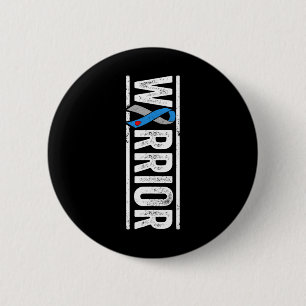 Typ-1-Diabetes-Krieger - Seitliches Bewusstseinsba Button