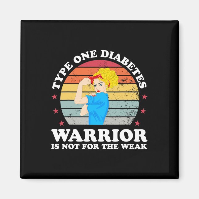 Typ-1-Diabetes-Mama Mutter T1d-Diabetes-Bewusstsei Magnet (Vorne)