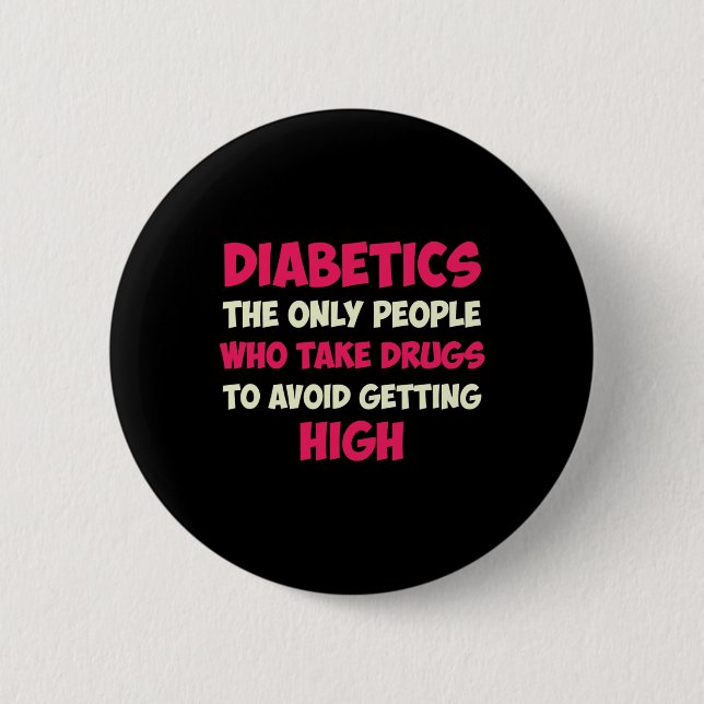 Typ 1 Diabetes Mama Mutter T1d Diabetisches Bewuss Button (Vorderseite)