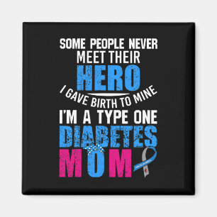 Typ 1 Diabetes Mama Mutter T1d Diabetisches Bewuss Magnet
