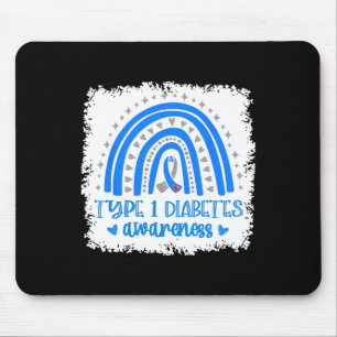 Typ 1 Diabetes November Wir tragen Blau für Diabet Mousepad