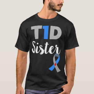 Typ 1 Diabetes Sensibilisierung für Schwesterschwe T-Shirt