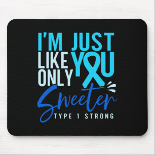Typ 1 Diabetes Starkes T1d-Bewusstsein Mousepad