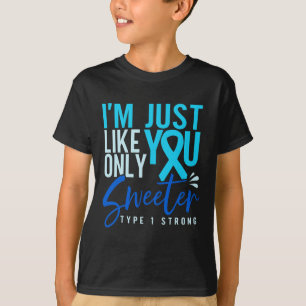 Typ-1-Diabetes Starkes T1d-Bewusstsein  T-Shirt