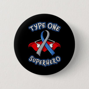Typ 1 Diabetes Superheran Aufklärungsgeschenk Diab Button