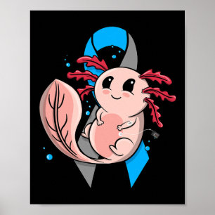 Typ-1-Diabetes T1d-Bewusstsein Süßer Axolotl Insul Poster