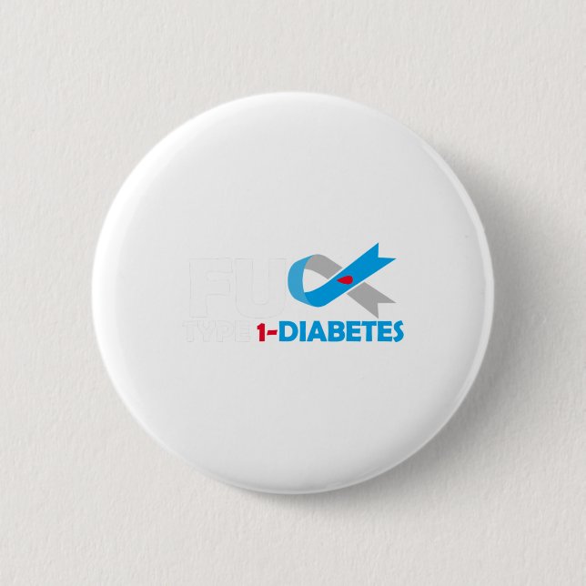 Typ 1 Diabetes T1d Diabetes Button (Vorderseite)
