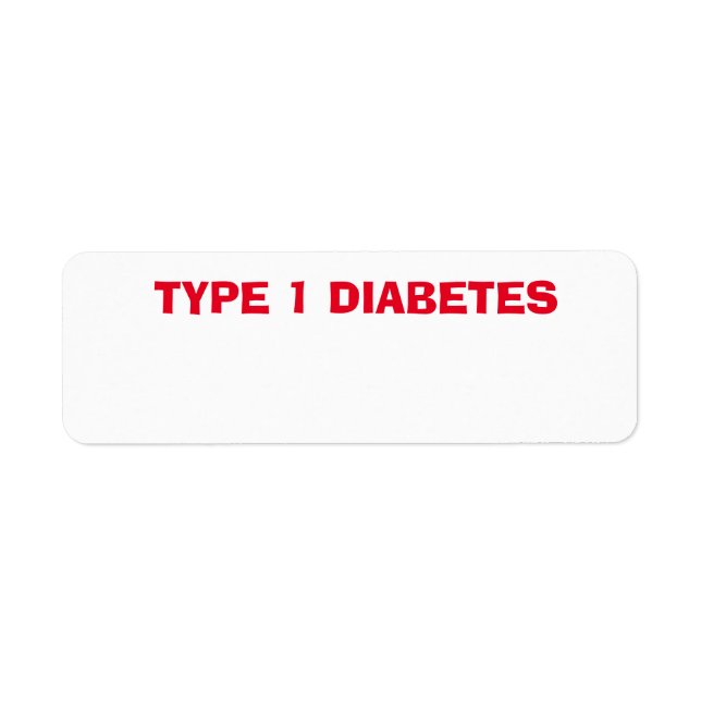 Typ 1 Diabetes T1D-Gesundheitsrisiko (Vorne)
