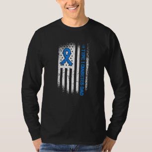 Typ 1 Diabetes Vater Diabetes Ribbon und American T-Shirt