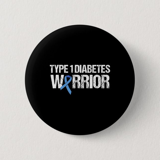 Typ 1 Diabetes Warrior Button (Vorderseite)
