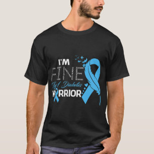 Typ 1 Diabetes Warrior Ich bin fein Feather T-Shirt