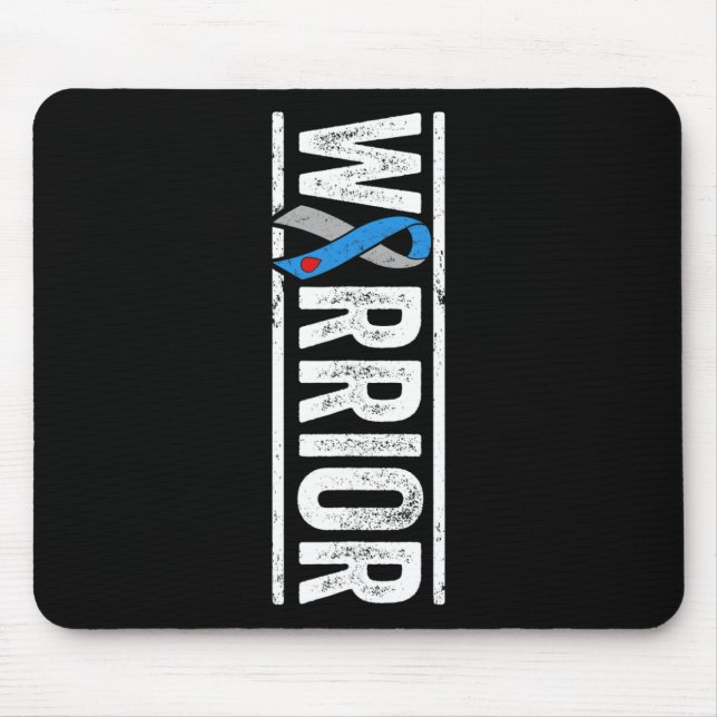 Typ 1 Diabetes Warrior - Sideways Awareness Ribbo Mousepad (Vorne)