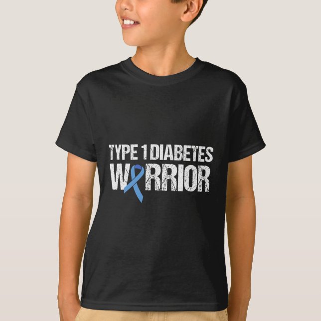 Typ 1 Diabetes Warrior T-Shirt (Vorderseite)