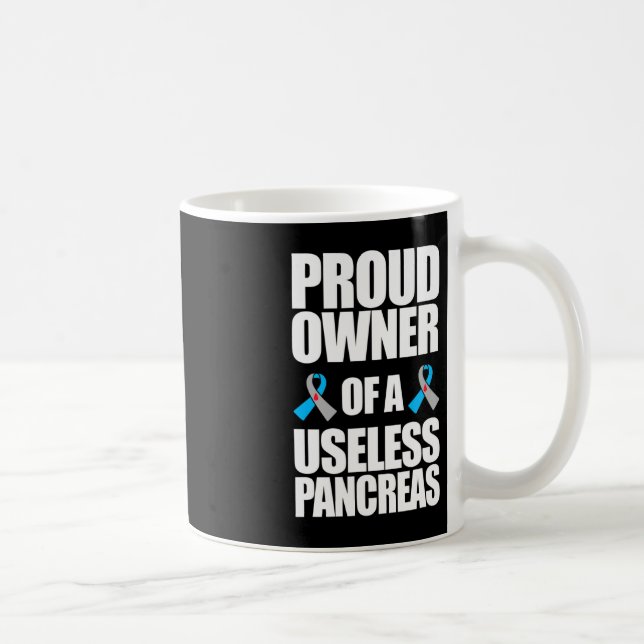 Typ 1 Diabetesbewusstsein stolzer Besitzer eines n Kaffeetasse (Rechts)