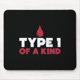 Typ 1 einer Art Diabetes Bewusstsein Diabetiker Le Mousepad