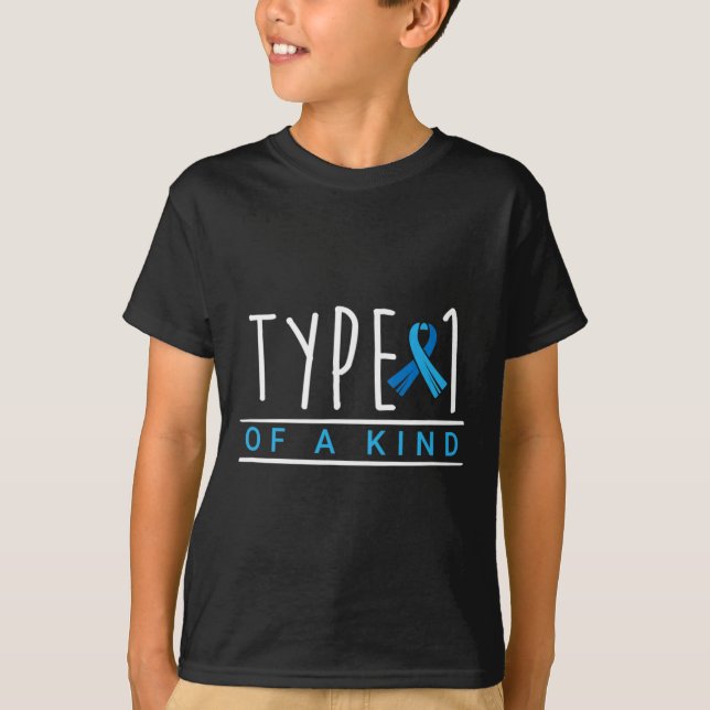 Typ 1 einer Art Diabetes Bewusstsein Diabetiker Le T-Shirt (Vorderseite)