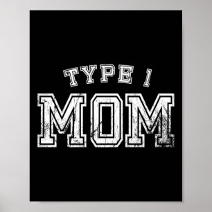 Typ 1 Mama Bewusstsein Mutter Diabetiker Kinderdia Poster