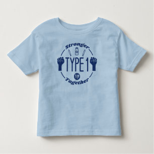 Typ 1 Stärkeres T [Nvy-LtBlu]-Shirt Kleinkind T-shirt