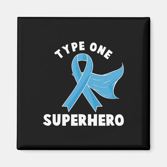 Typ 1 Superheld Diabetes Awareness Diabetic Boy Magnet (Vorne)