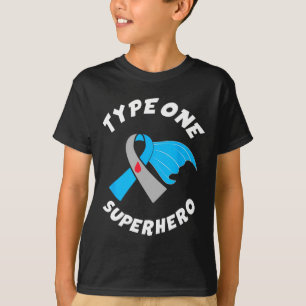 Typ 1 Superheld Typ 1 Diabetes-Bewusstsein 1 T-Shirt