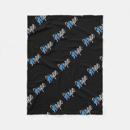 Typ- 1diabetes-blaues Band-Bewusstsein HOFFNUNG Fleecedecke