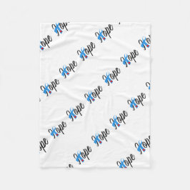 Typ- 1diabetes-blaues Band-Bewusstsein HOFFNUNG Fleecedecke